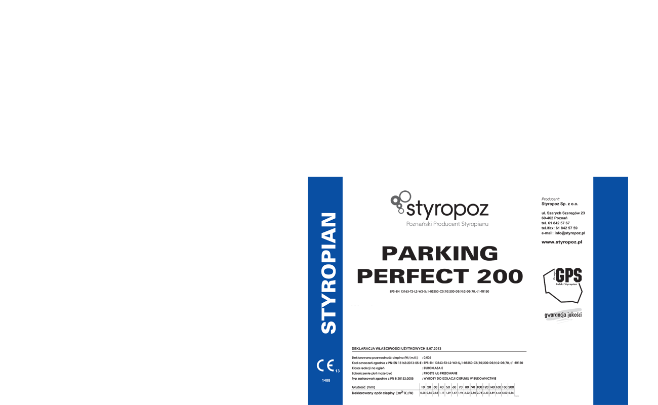 STYROPOZ - Poznański Producent Styropianu -  PARKING PERFECT 200