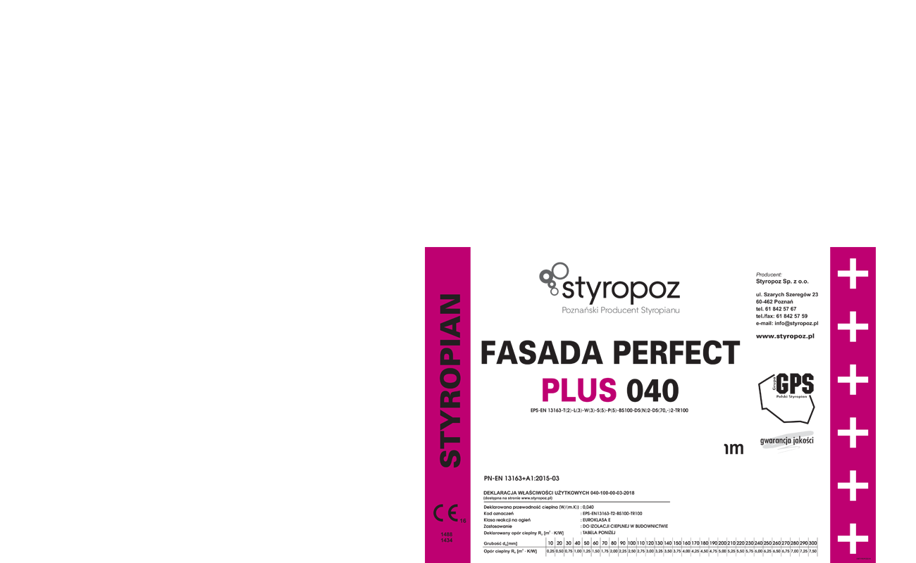 STYROPOZ - Poznański Producent Styropianu - FASADA PERFECT PLUS 040